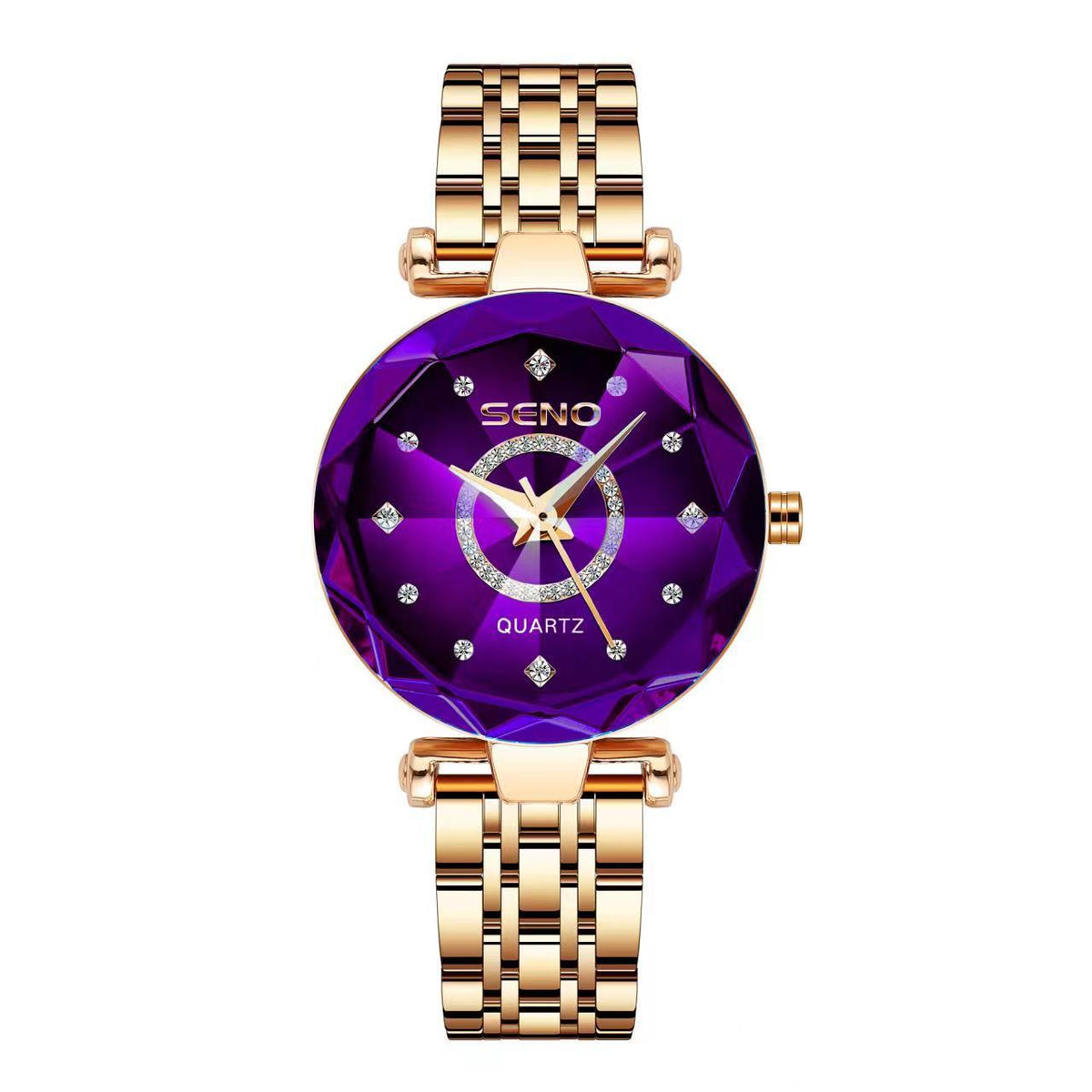 Orologio da donna con quadrante sfumato scintillante