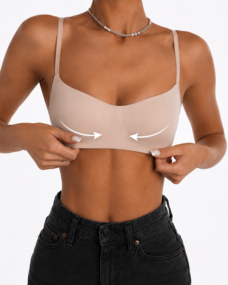 Soutien-gorge sans coutures invisible échancré sans armatures