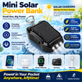 ☀️ ¡50% DE DESCUENTO AHORA! Batería externa solar portátil de 1200mAh con llavero y linterna LED