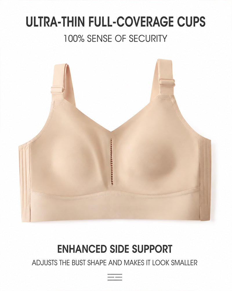Reggiseno push-up ultra-sottile, comodo e senza cuciture, con scollo a V profonda