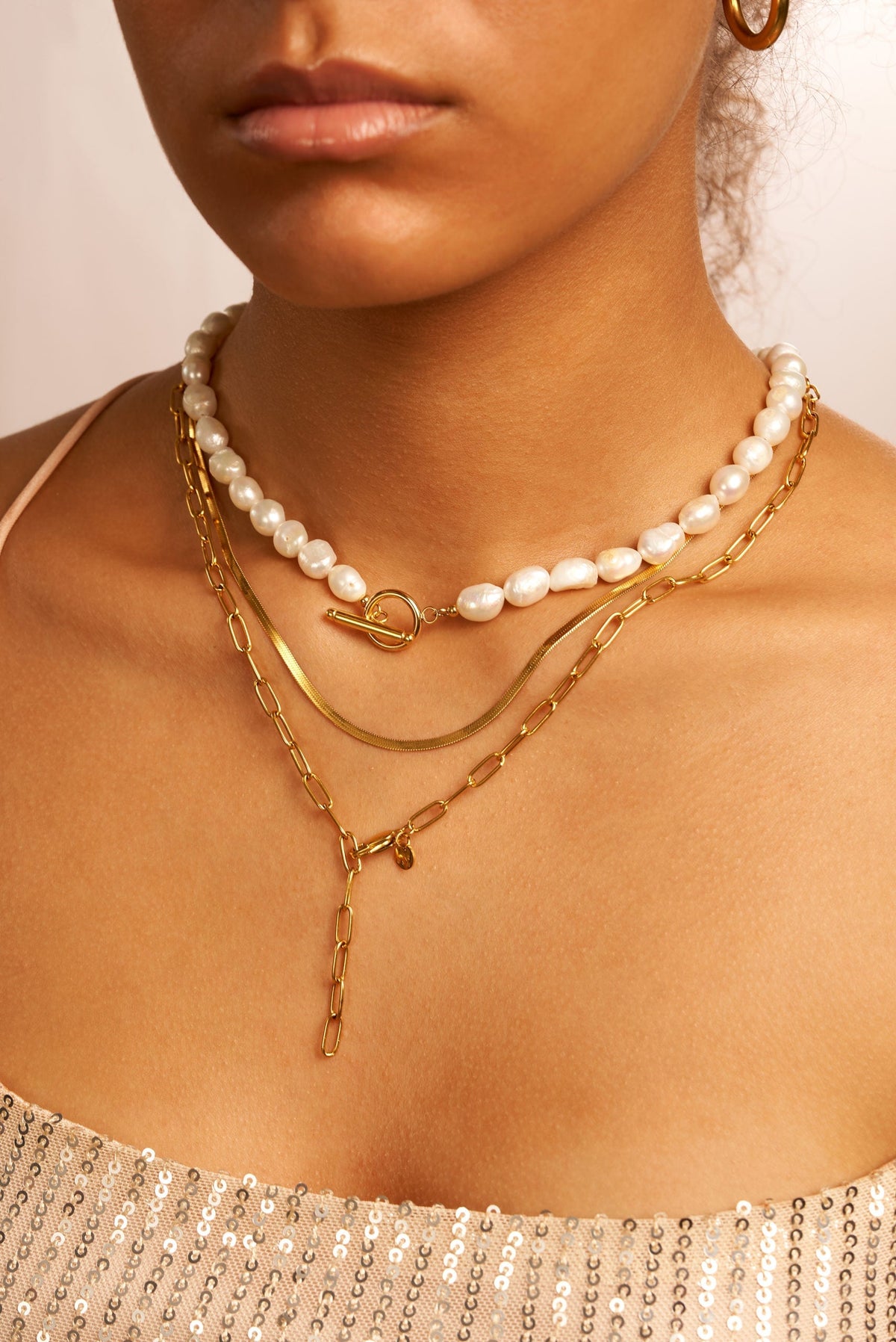 Collier de Perles OT - Élégance Classique