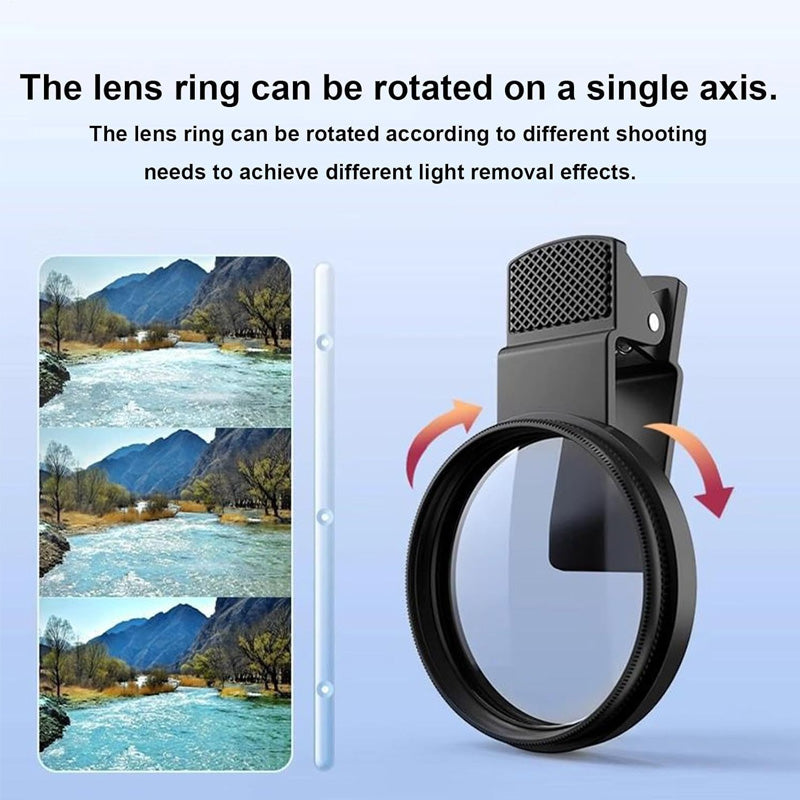 Lent ultrafina per eliminar reflexos i filtre HD per a fotografia mòbil