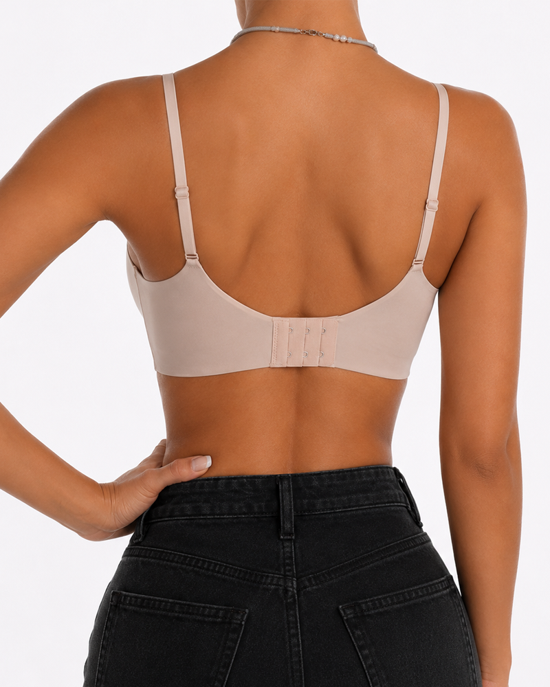 Soutien-gorge sans coutures invisible échancré sans armatures