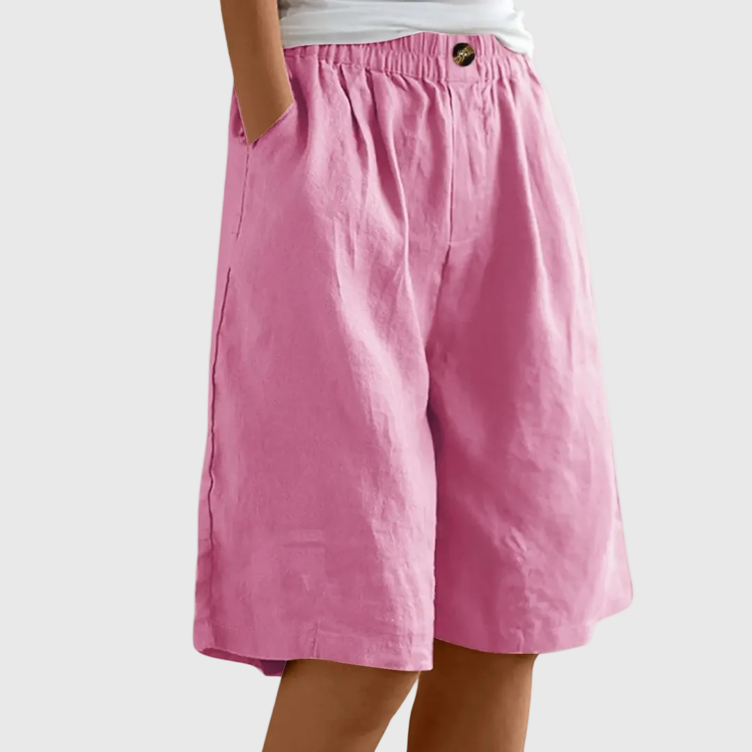 Pantaloncini ampi con vita elasticizzata