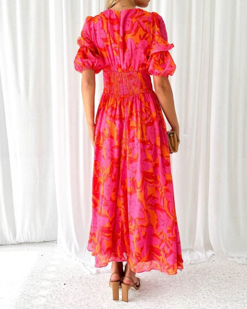 Robe longue éclat solaire
