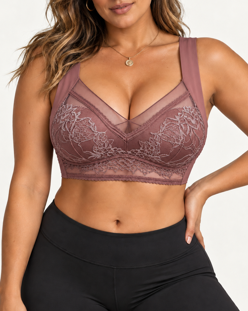 Llot de 3 sostenidors de talla gran de rentell sense costures