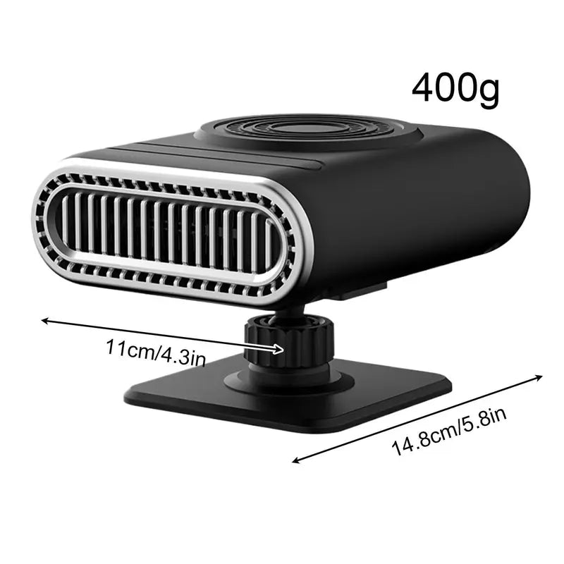 Chauffage d'appoint 12V pour voiture - Alimentation 12V, Dégivrage réglable pour pare-brise