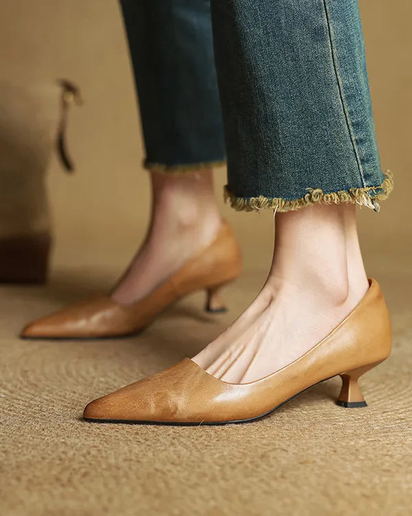 Chaussures à talons bas