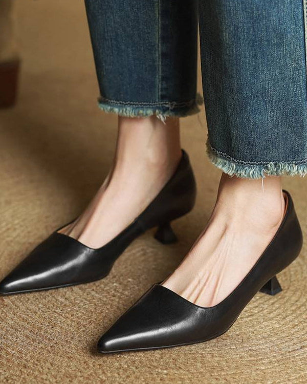 Chaussures à talons bas
