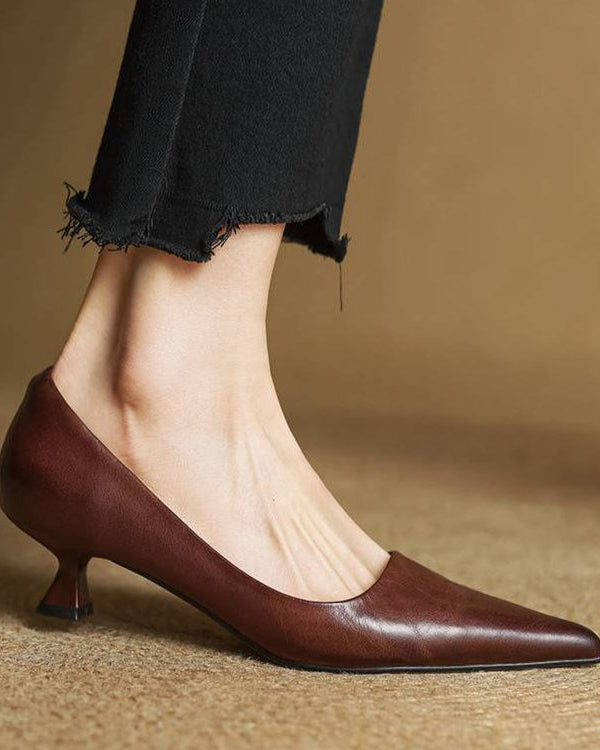 Chaussures à talons bas