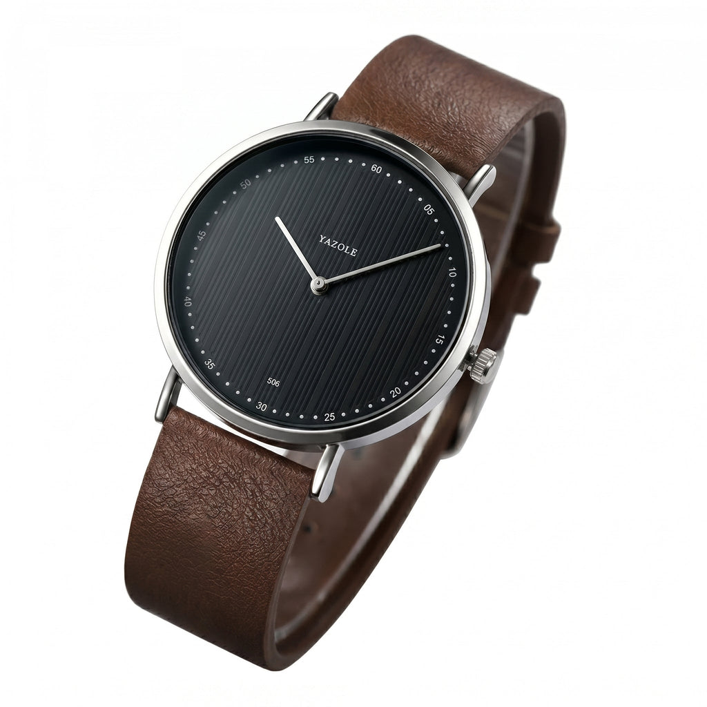 Orologio minimalista con quadrante a righe verticali
