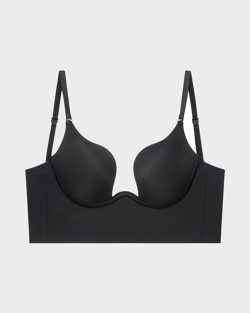 Lot de 2 soutiens-gorge plongeants dos nu – noir + beige