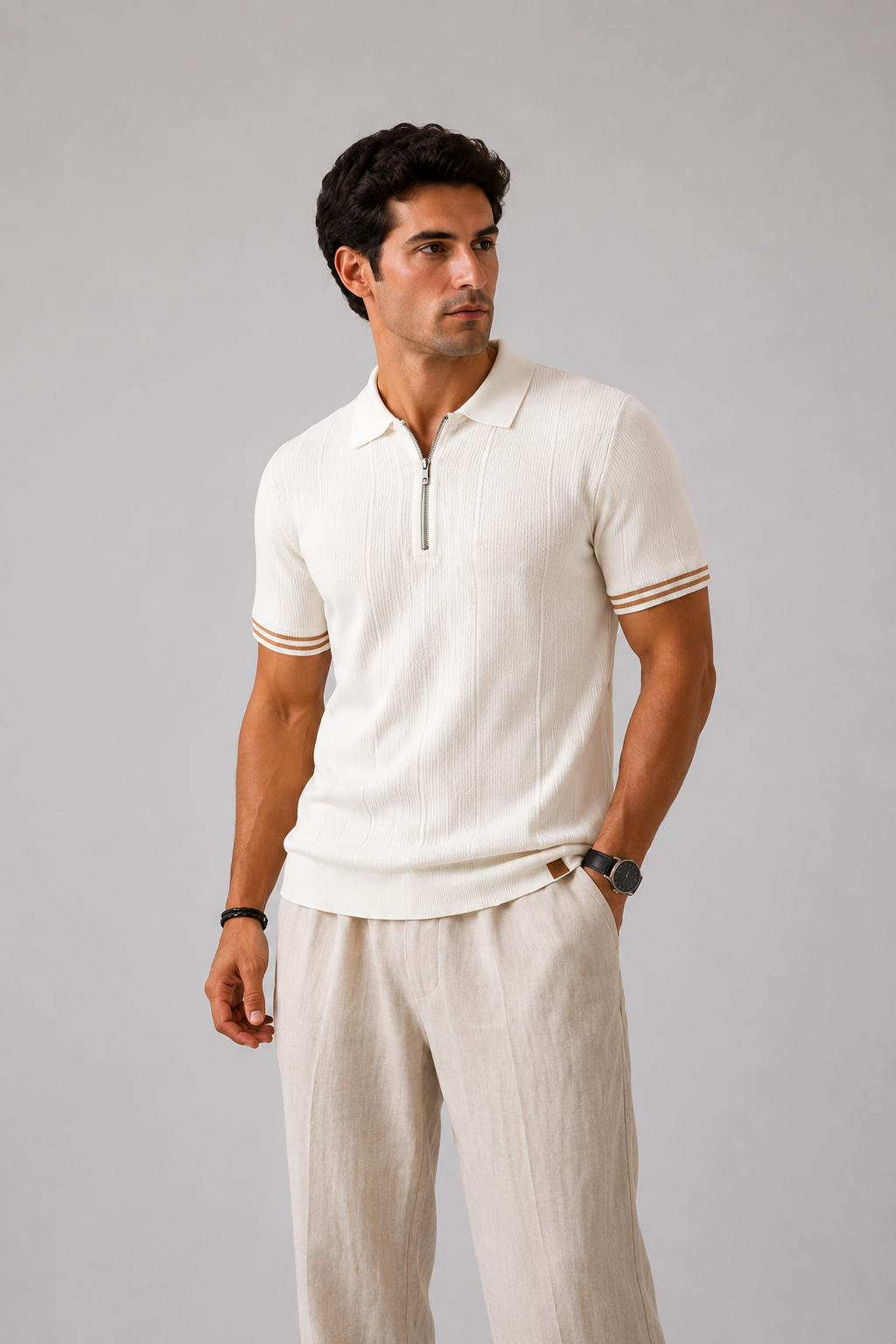 POLO | Chemise en maille zippée Monza