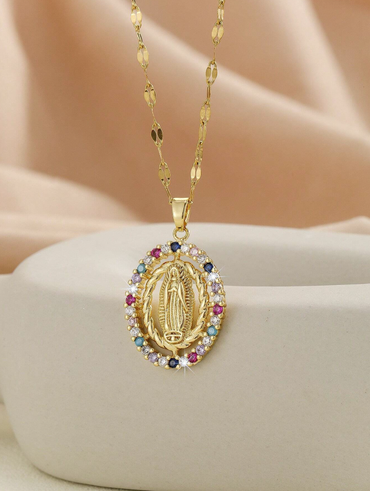 Collier de la Vierge plaqué or