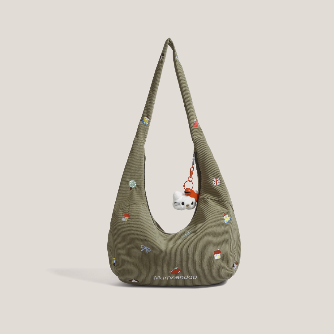 Borsa di velluto a coste