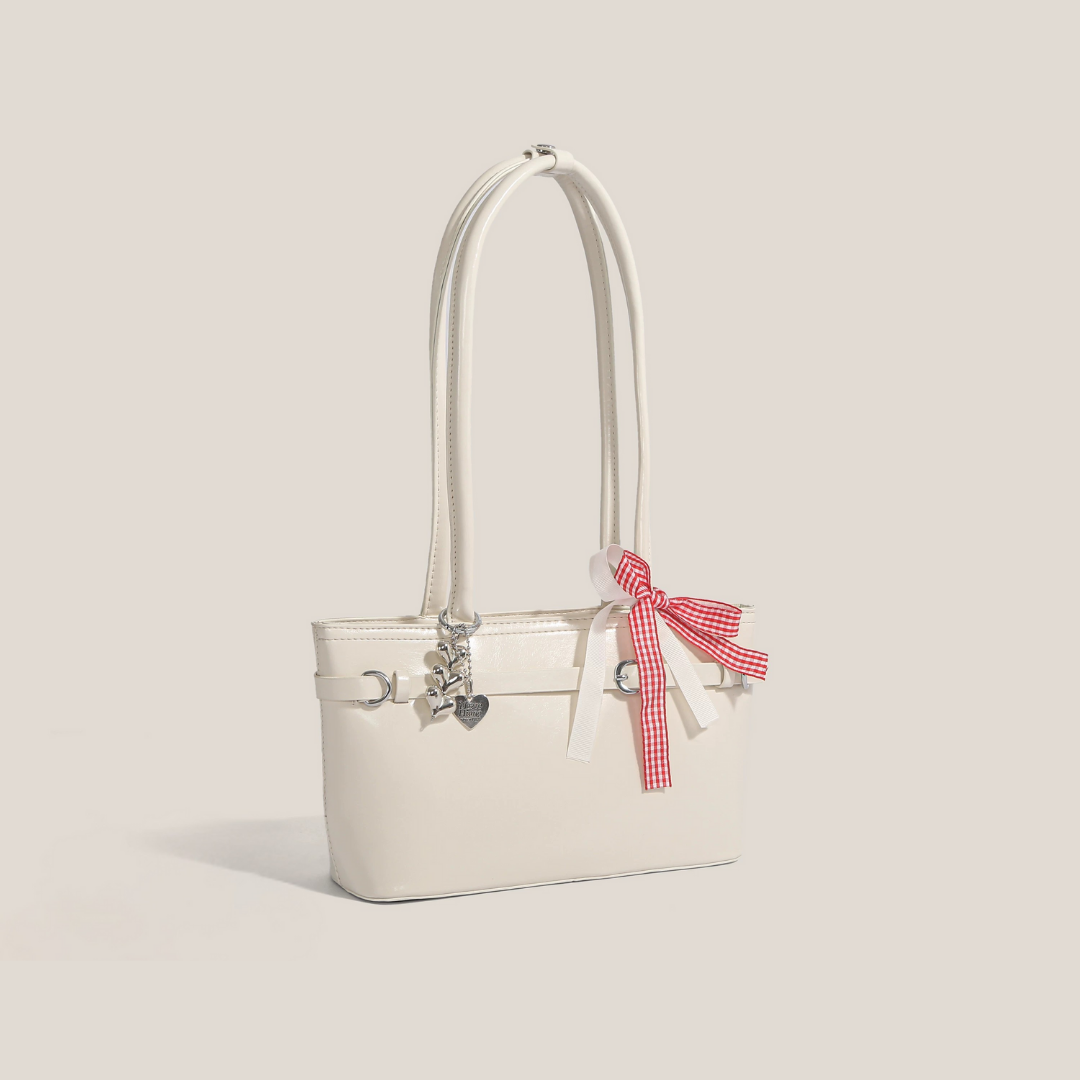 Bolso tote con lazo estructurado