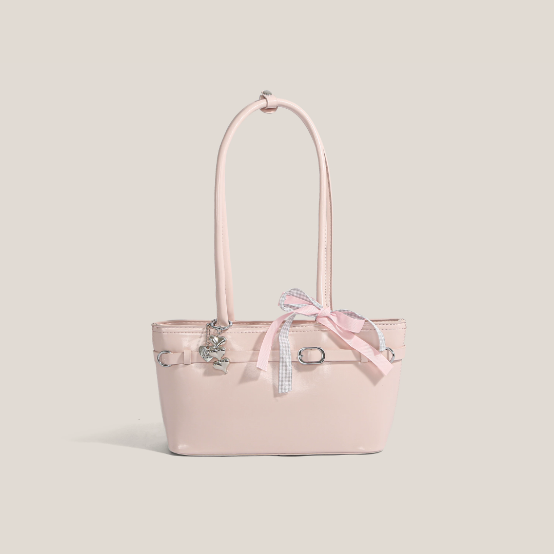 Borsa tote strutturata con nodo