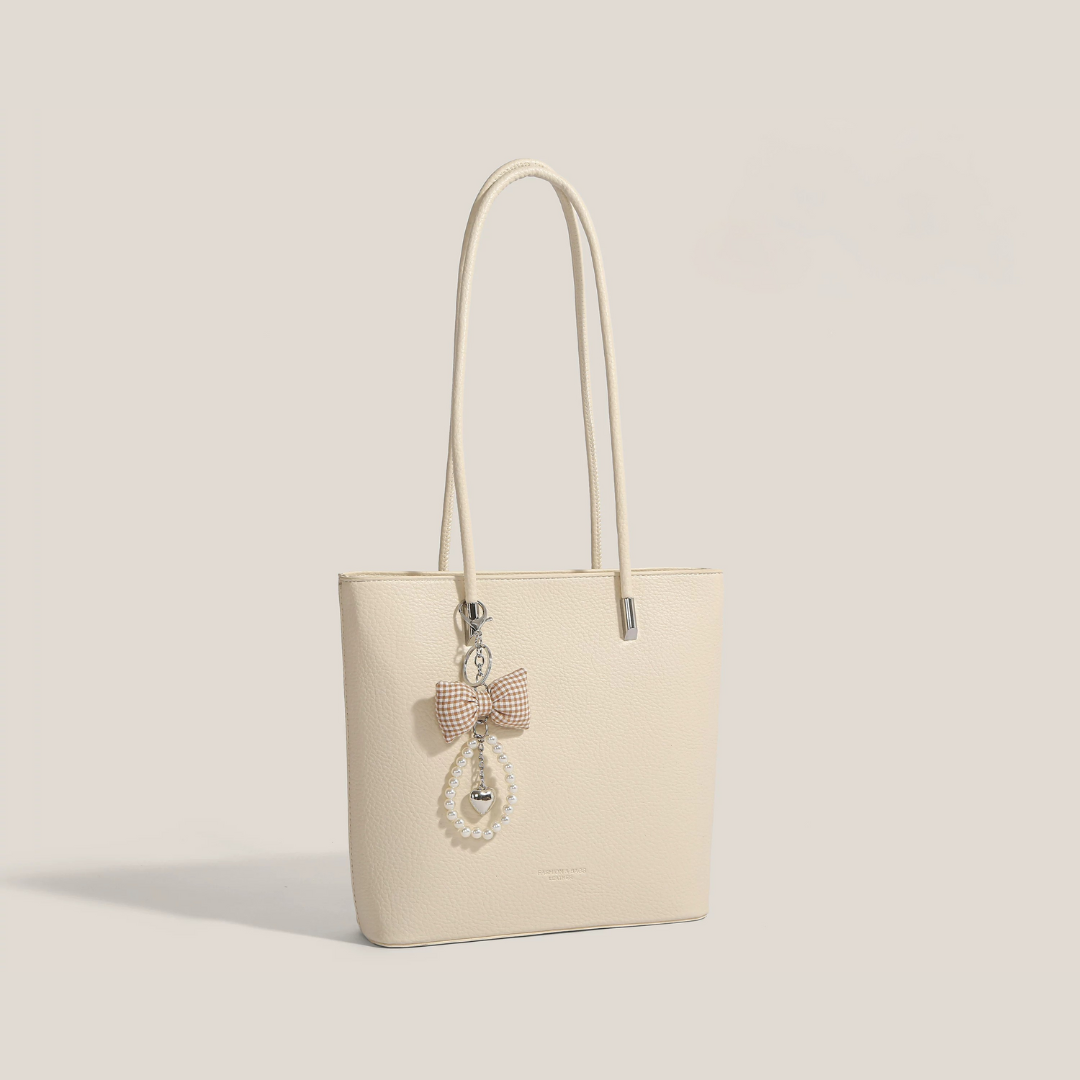 Borsa tote vintage con fiocco