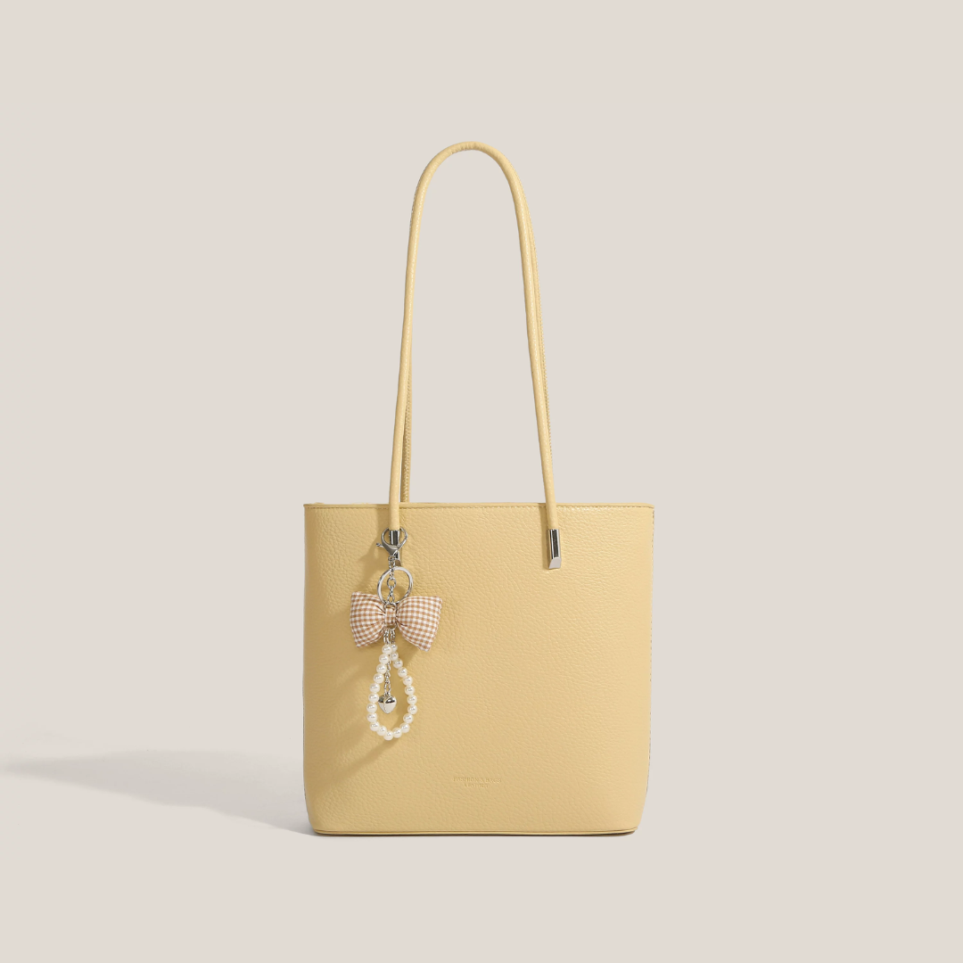 Borsa tote vintage con fiocco