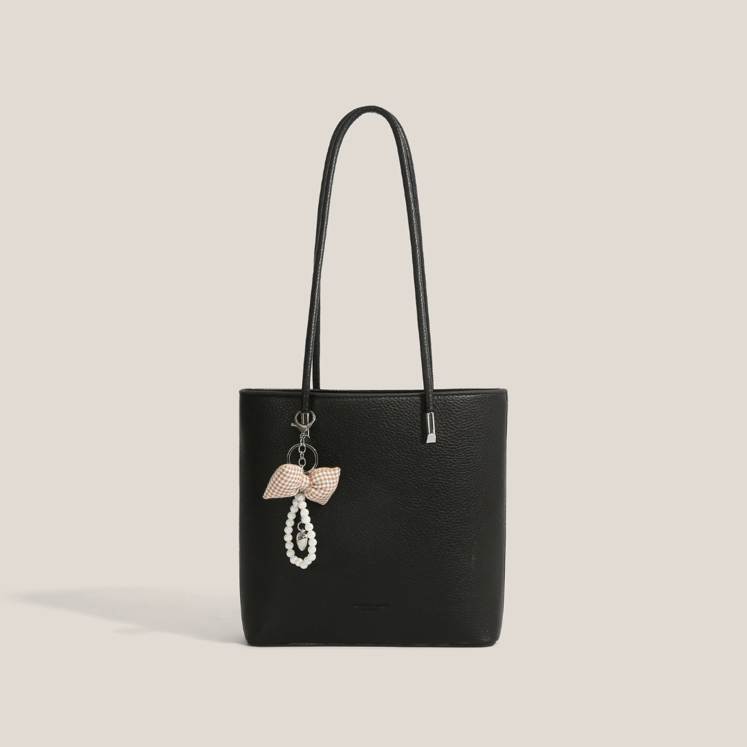 Borsa tote vintage con fiocco