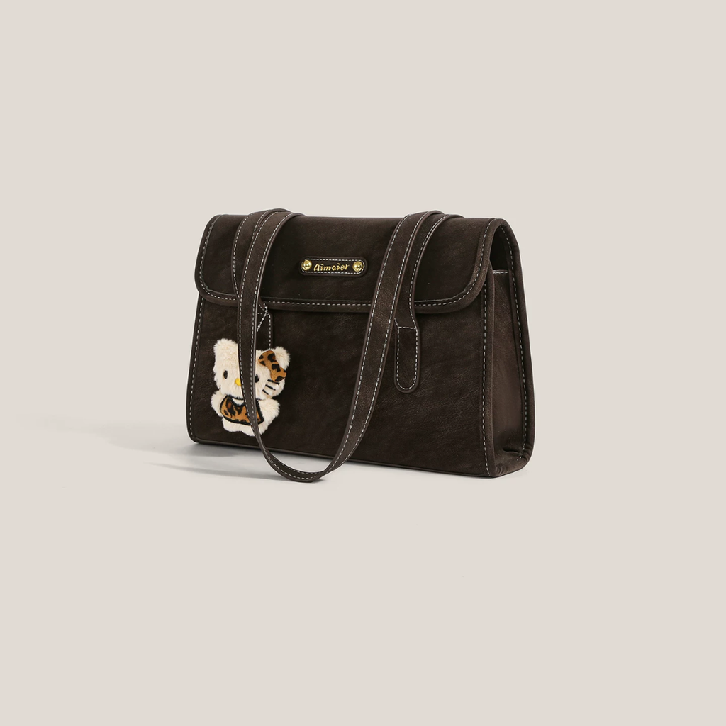 Bolso tote con solapa frontal