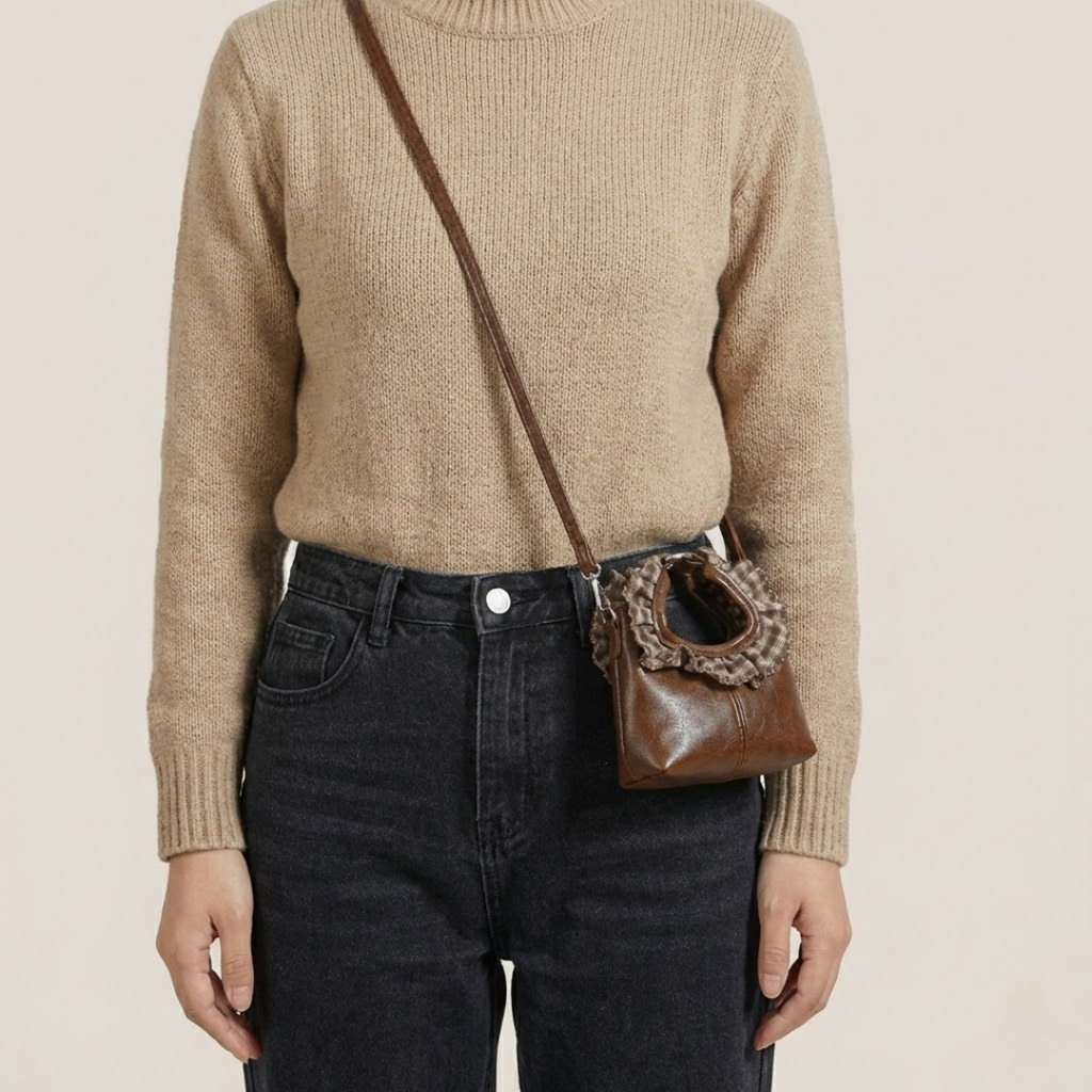 Sac bandoulière à volant