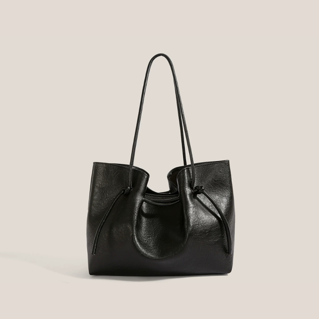 Borsa tote arricciata