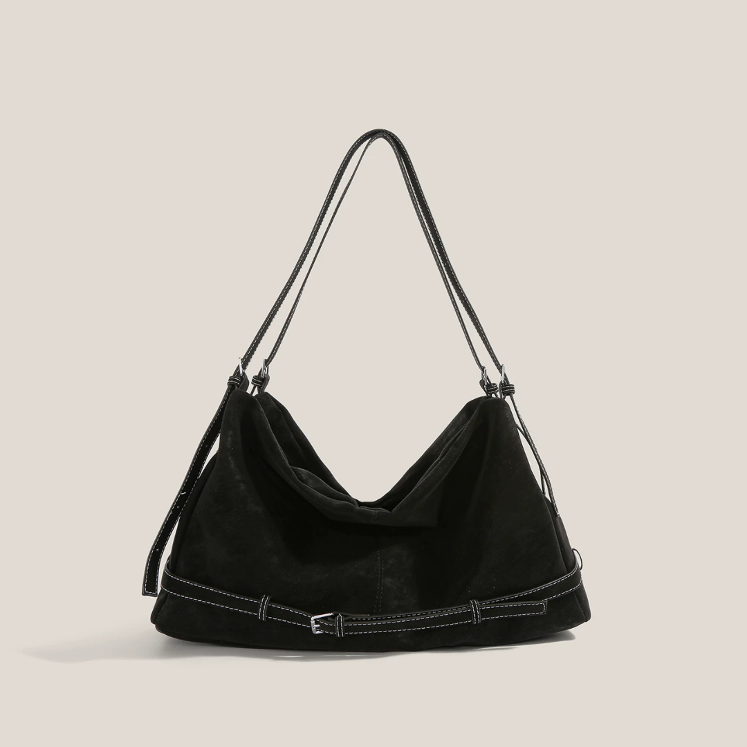 Borsa a spalla in camoscio