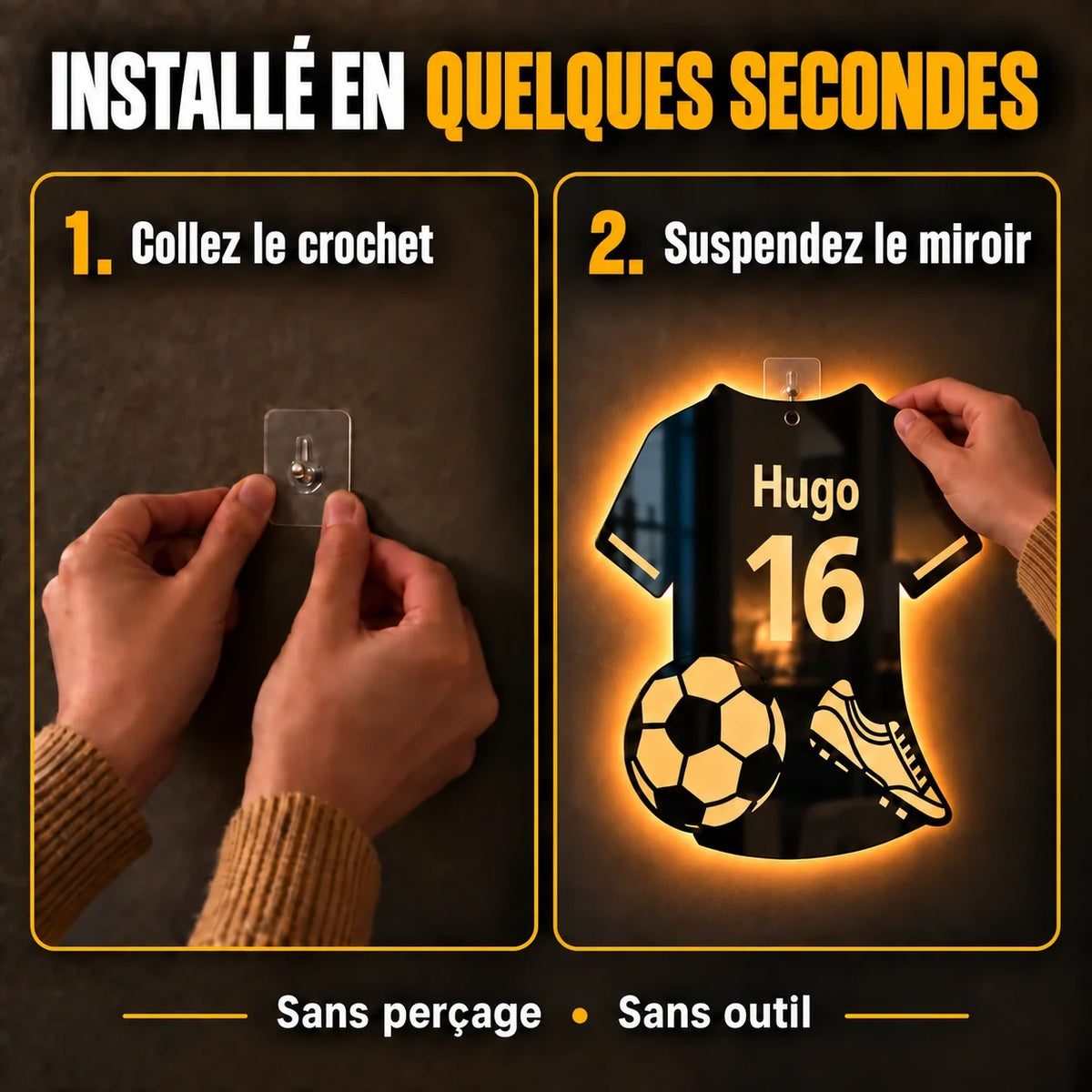 Lumifoot™ | Mirall LED de futbol personalitzat