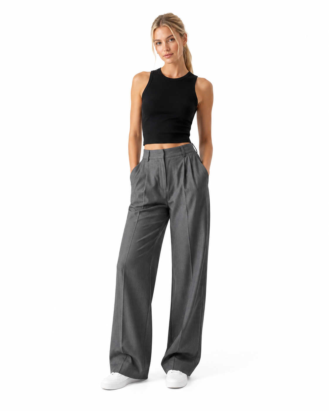 Pantalon droit large