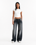 Jeans a gamba larga