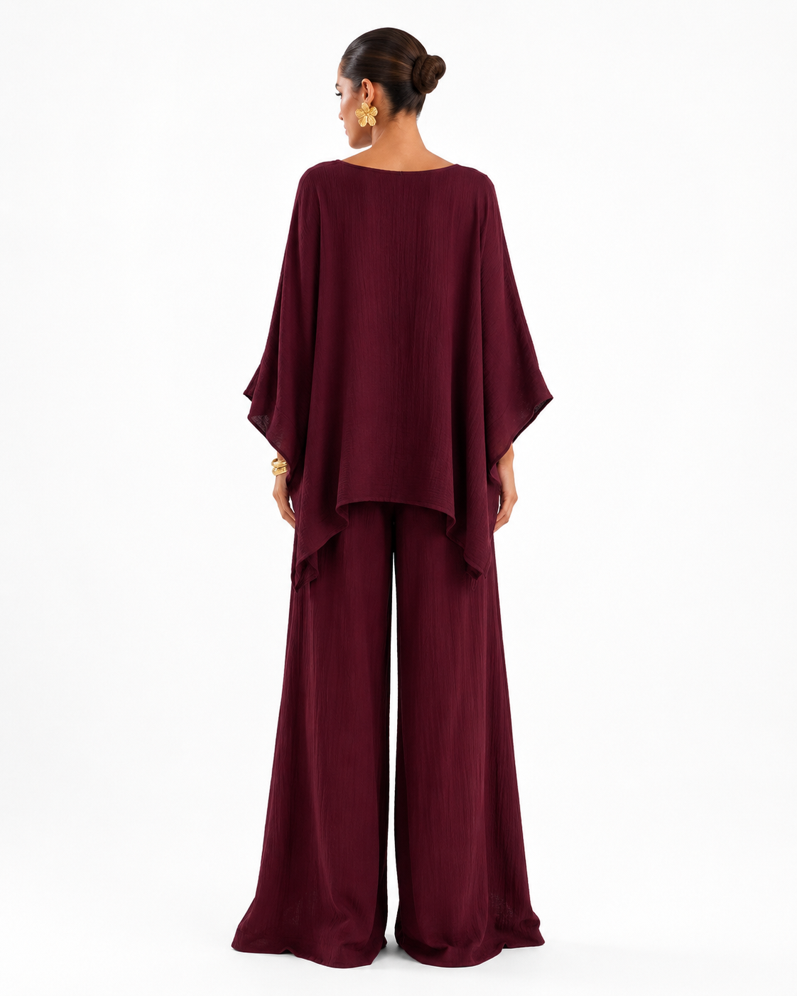 Ensemble minimaliste en lin avec tunique oversize