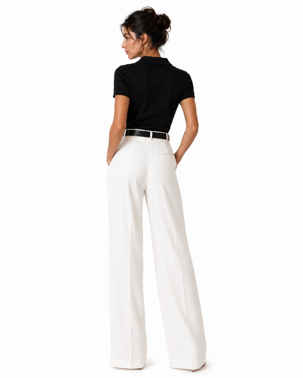 Pantalons amples de cintura alta