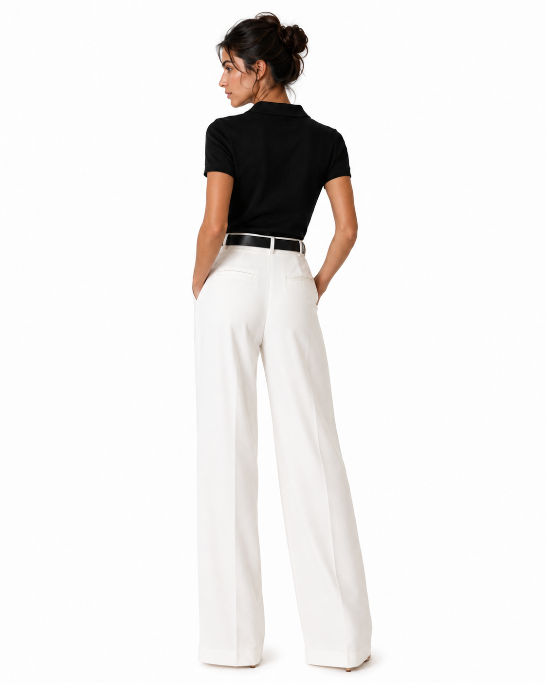 Pantalons amples de cintura alta
