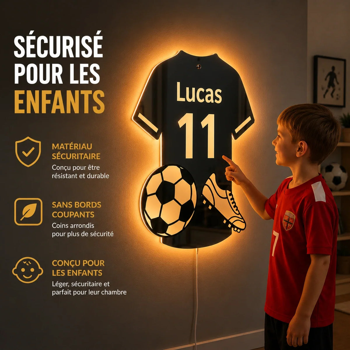 Lumifoot™ | Mirall LED de futbol personalitzat