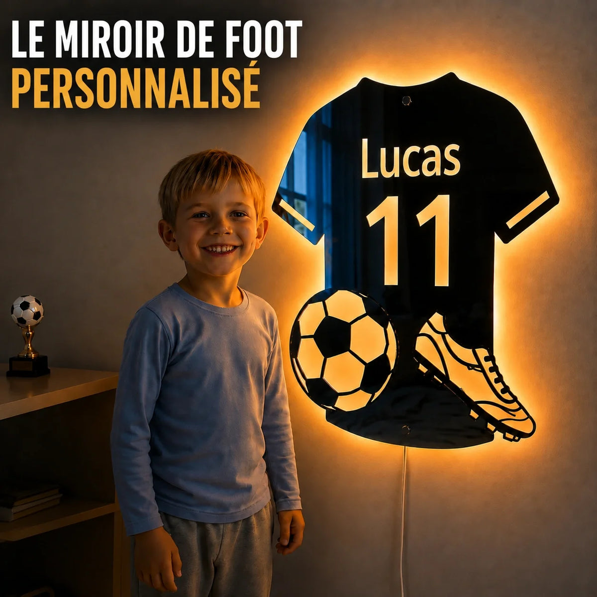 Lumifoot™ | Mirall LED de futbol personalitzat