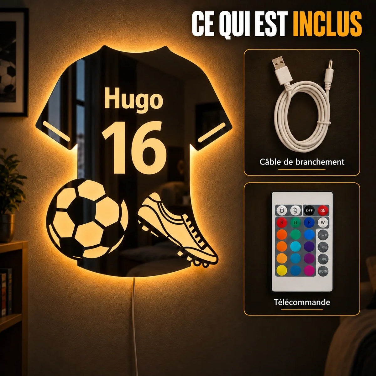 Lumifoot™ | Mirall LED de futbol personalitzat