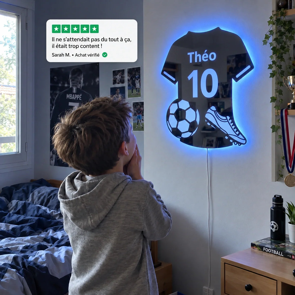 Lumifoot™ | Mirall LED de futbol personalitzat