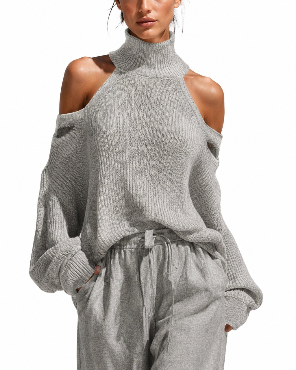 Ensemble maille et lin