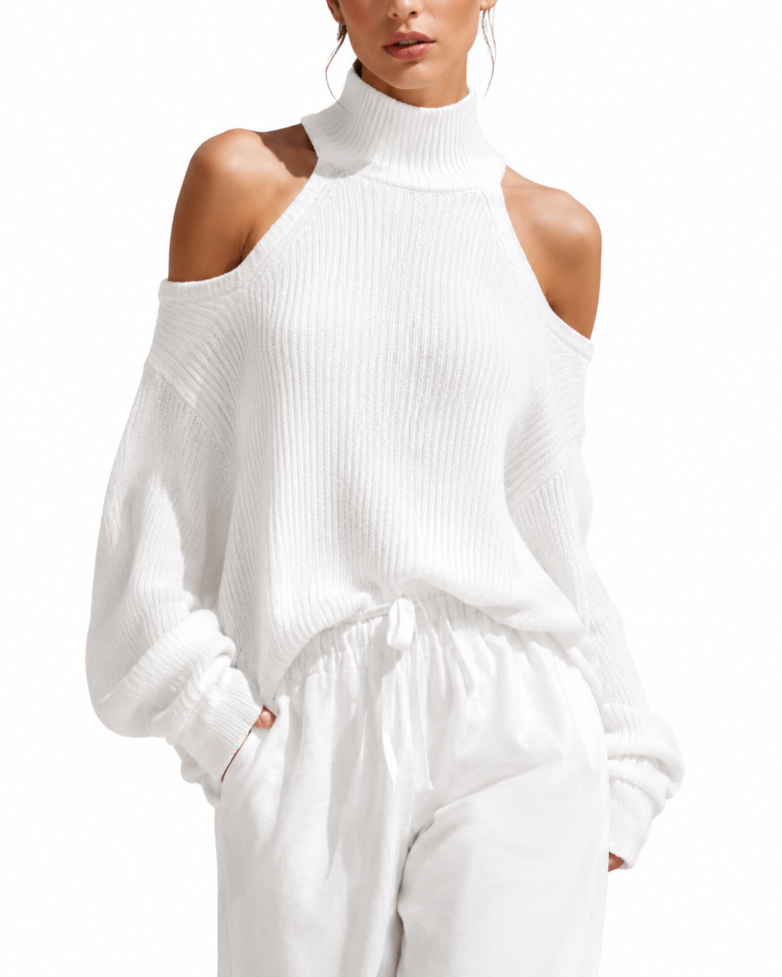 Ensemble maille et lin