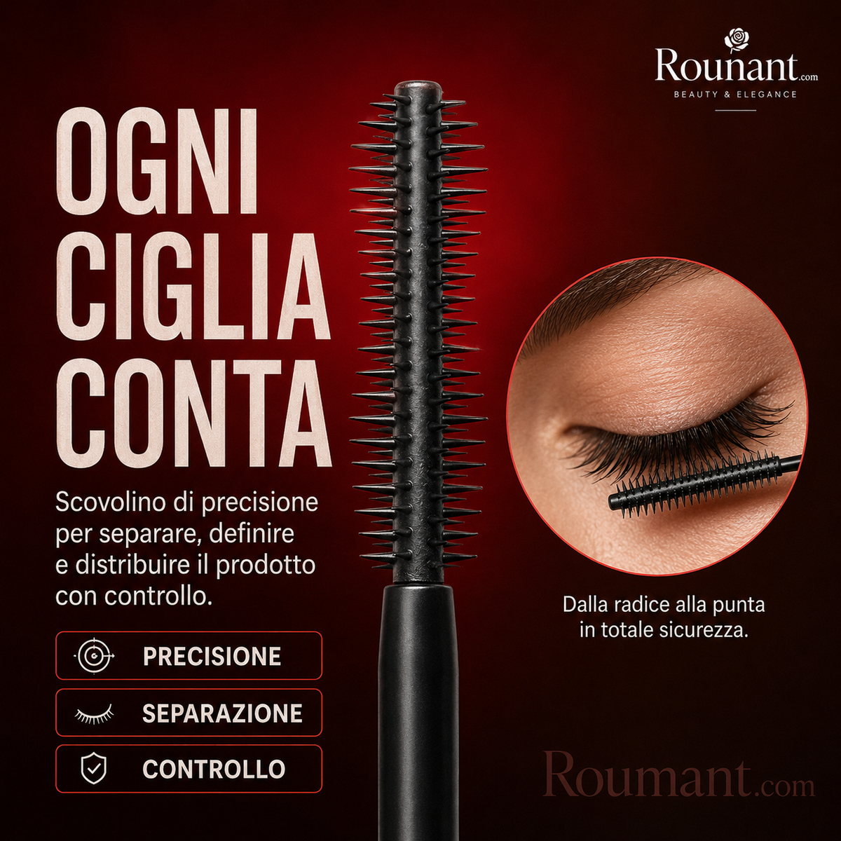 Mascara volume intense waterproof – cils fournis et définis