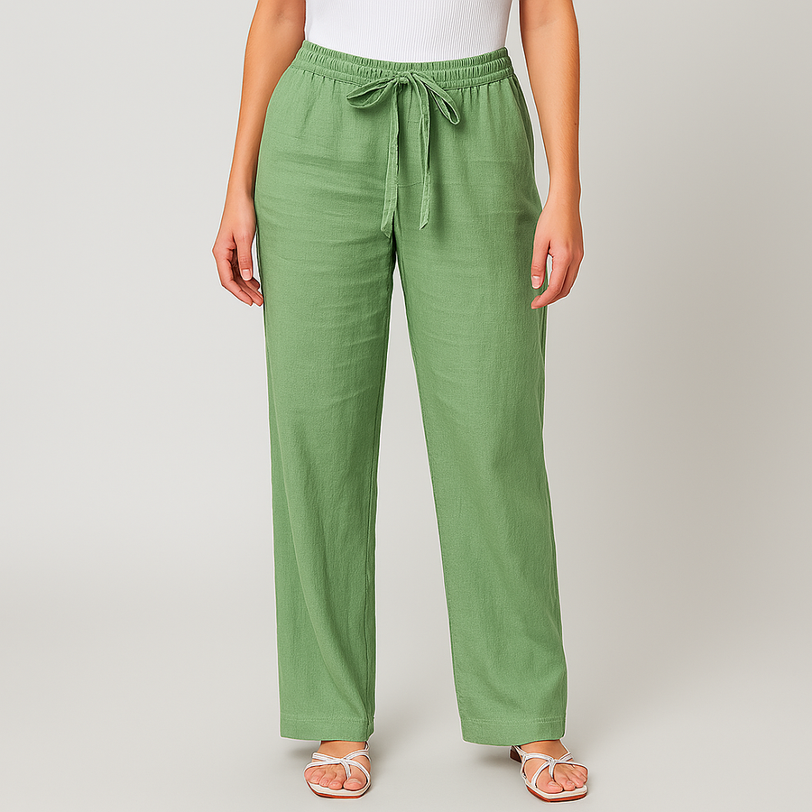 Pantaloni eleganti di lino
