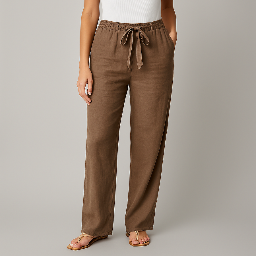 Pantaloni eleganti di lino