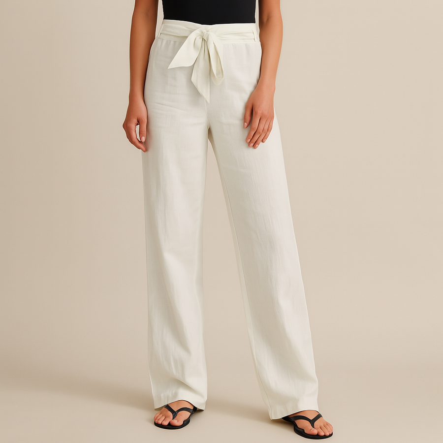 Pantaloni eleganti di lino