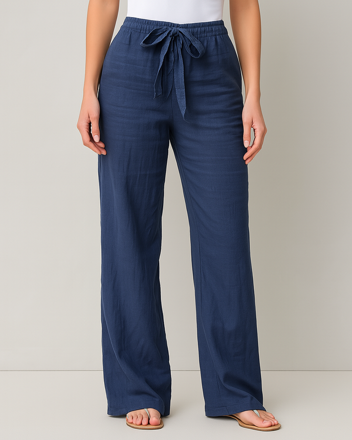Pantalons elegants de lli