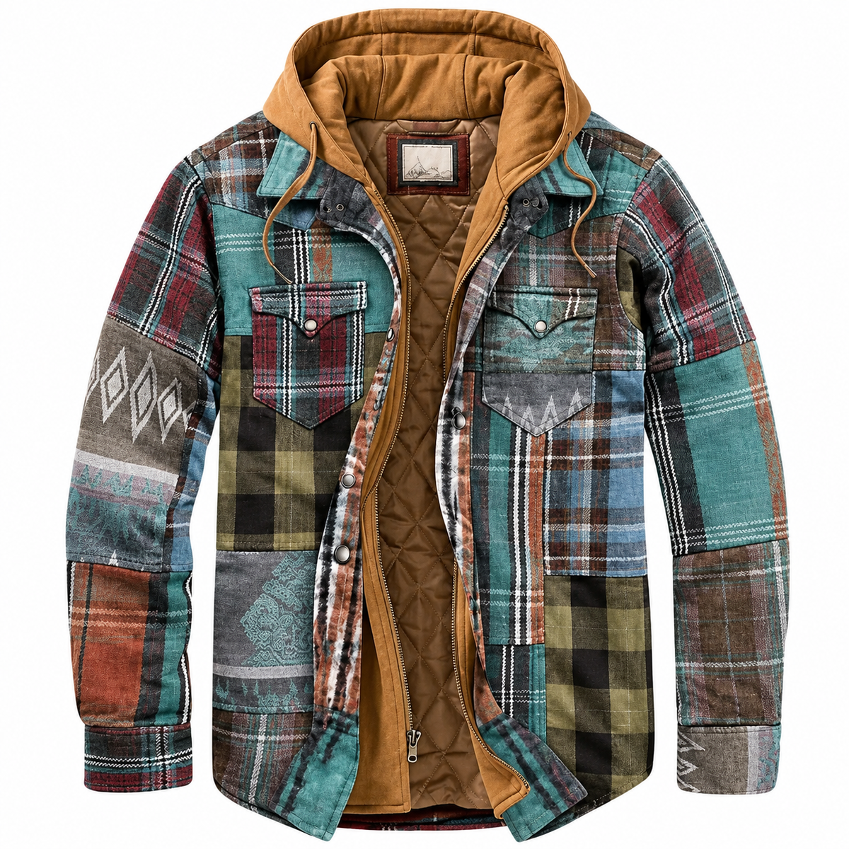 Chaqueta de cuadros para hombre