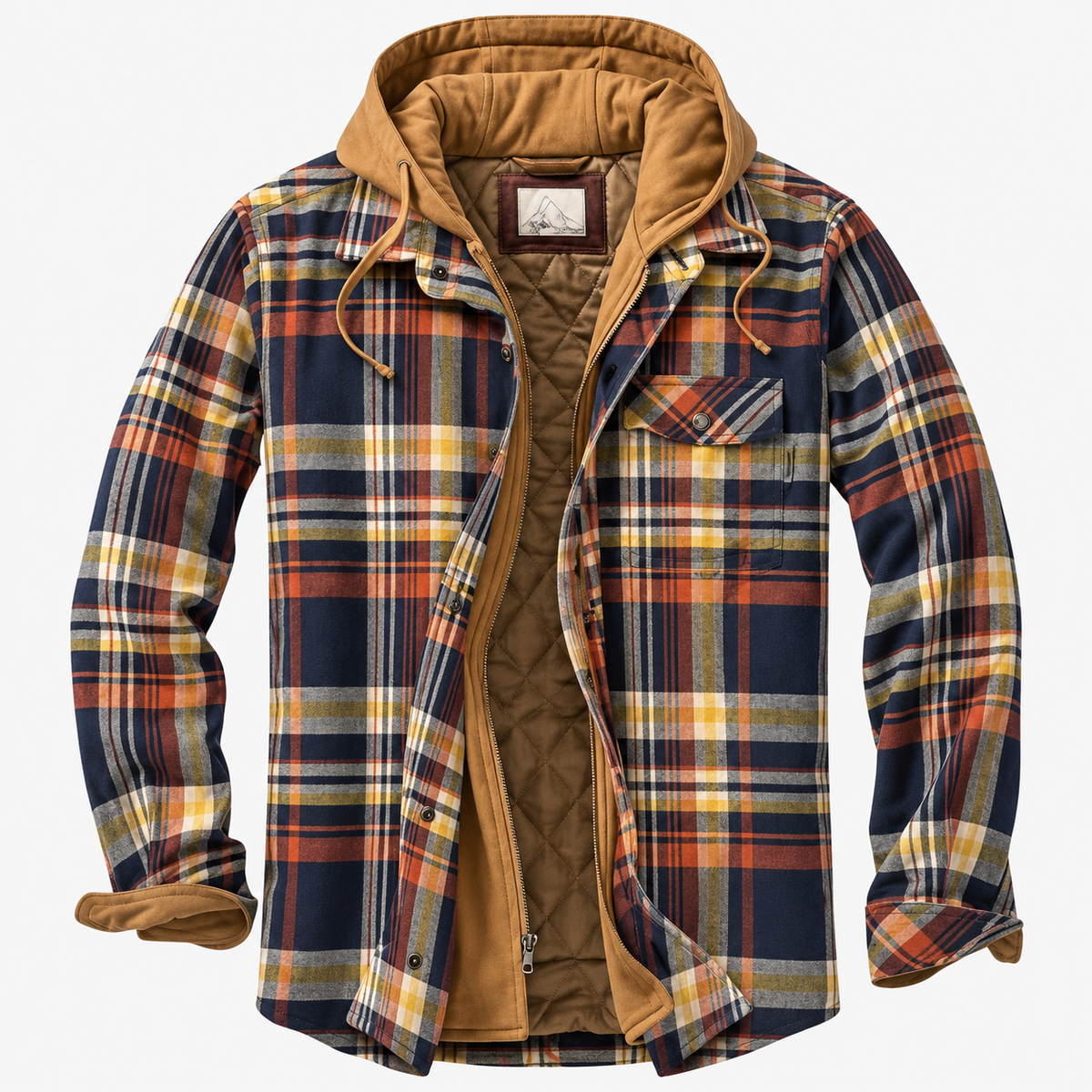 Chaqueta de cuadros para hombre