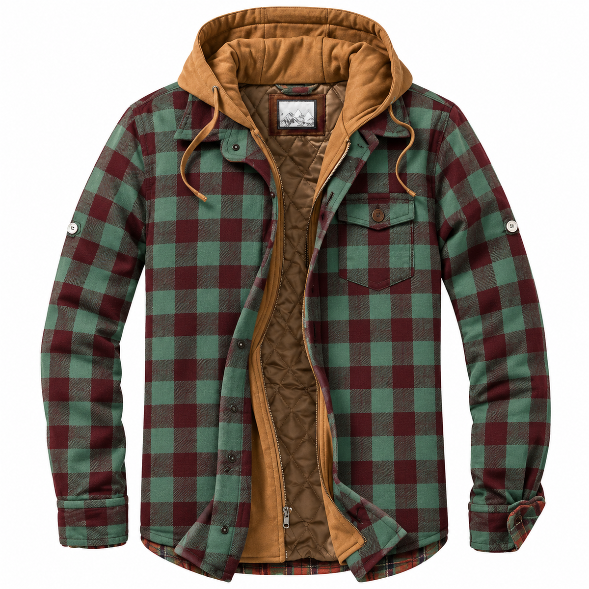 Chaqueta urbana de cuadros