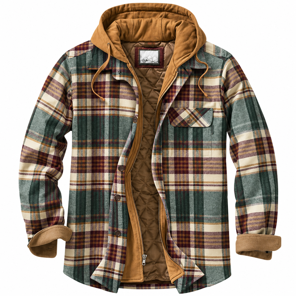 Chaqueta de cuadros para hombre