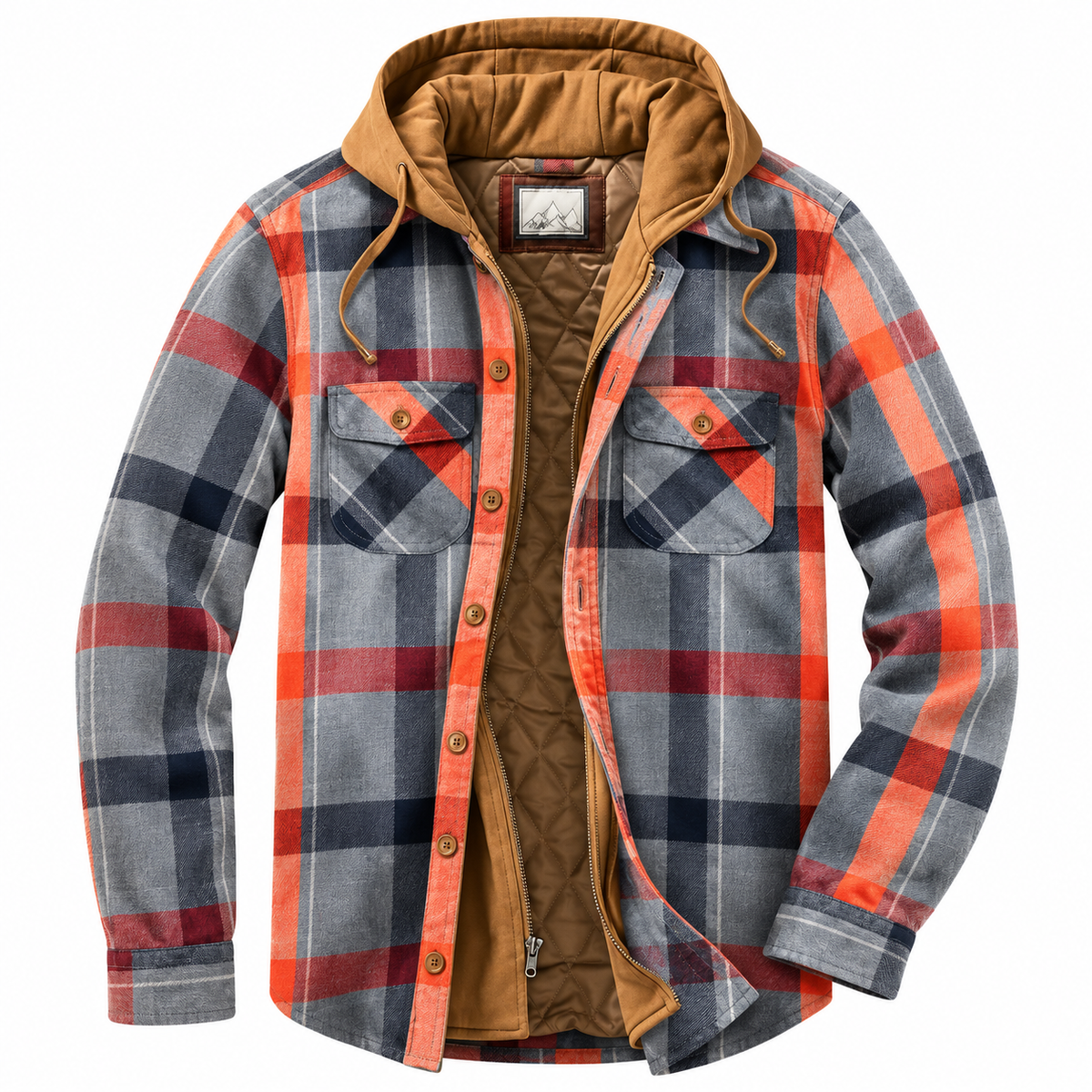 Chaqueta urbana de cuadros